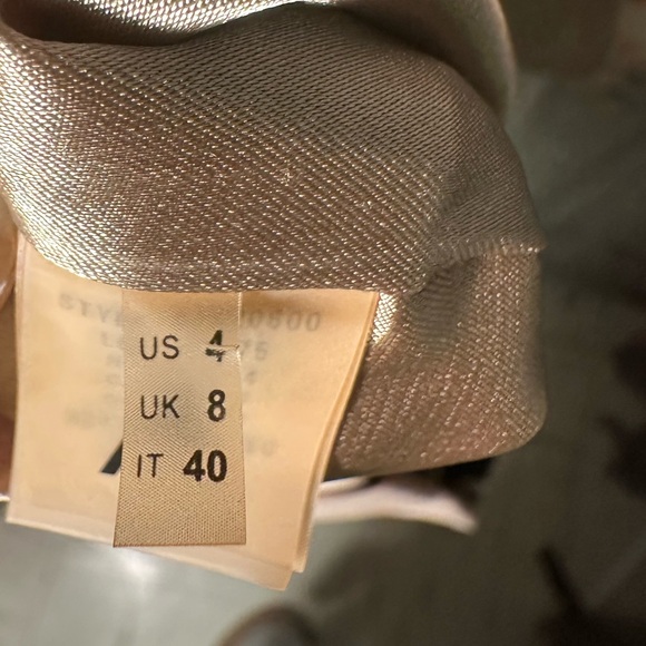 Elie Tahari Abstract Floral Silk Dress Sz 4 - Picture 6 of 7